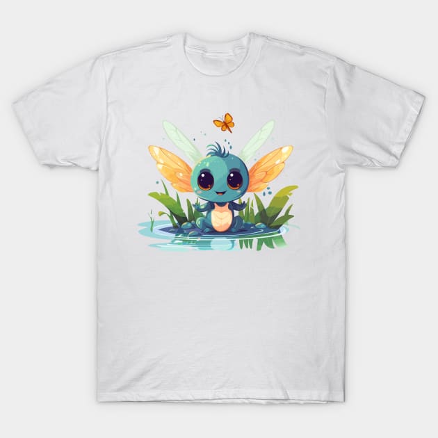 Baby Firefly Dragon T-Shirt by JessCrafts